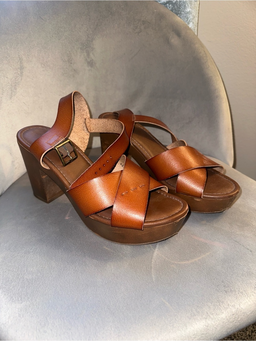 Target Brown Platform Sandal - Women's Chunky Heel